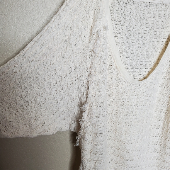 Free People XS Ivory Hacci top - Picture 4 of 12